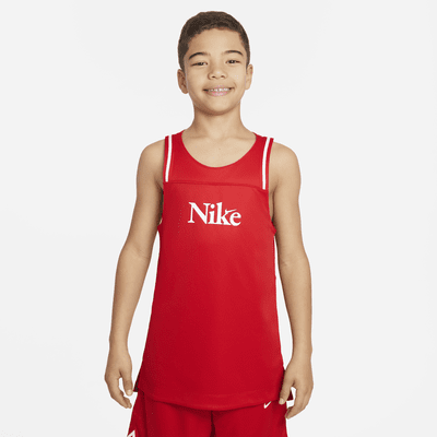 Nike Culture of Basketball Big Kids' Reversible Basketball Jersey in Black, Size: Medium | FD4010-010