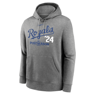 Sudadera con gorro sin cierre Nike de la MLB para hombre Kansas City Royals 2024 Postseason Authentic Collection Lockup Club