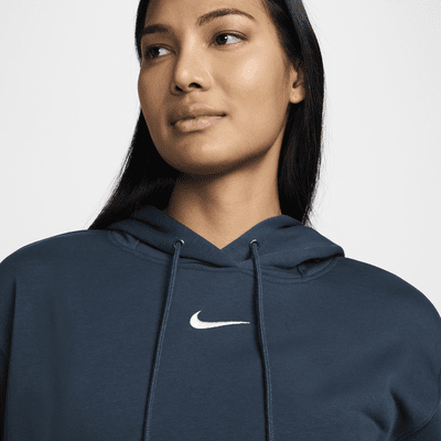 เสื้อมีฮู้ดผ้าเฟรนช์เทรีขนาดโอเวอร์ไซส์แบบสวมผู้หญิง Nike Sportswear Phoenix Fleece