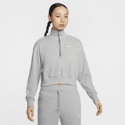 Nike Sportswear Phoenix Fleece Women's 1/4-Zip Cropped French Terry Sweatshirt