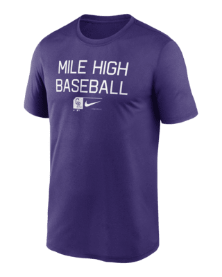 Colorado Rockies Baseball Phrase Legend Men's Nike Dri-FIT MLB T-Shirt.  Nike.com