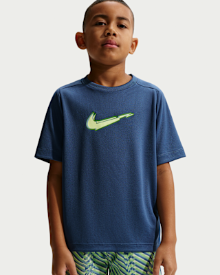 Детские шорты Nike Multi Big Kids' (Boys') Dri-FIT Short-Sleeve Training Top для тренировок