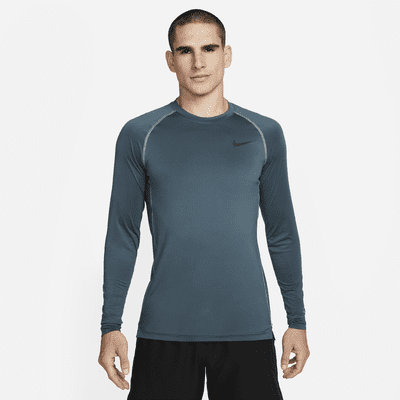 nike pro fitted long sleeve training top