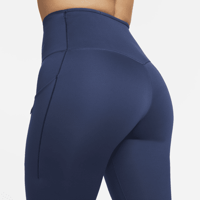 Leggings con bolsillos de tiro alto de largo completo de sujeción firme para mujer Nike Go