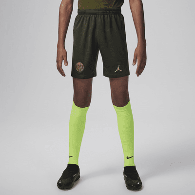 Paris Saint-Germain 2023/2024 Dördüncü Nike Dri-FIT Genç Çocuk Futbol Taraftar Şortu