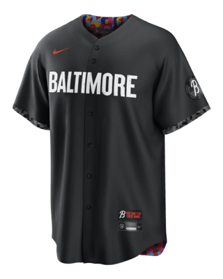 MLB Baltimore Orioles City Connect (Cedric Mullins) Men's Replica Baseball  Jersey.