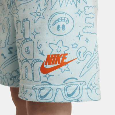 Conjunto de playera y shorts infantil Nike Sportswear Create Your Own Adventure