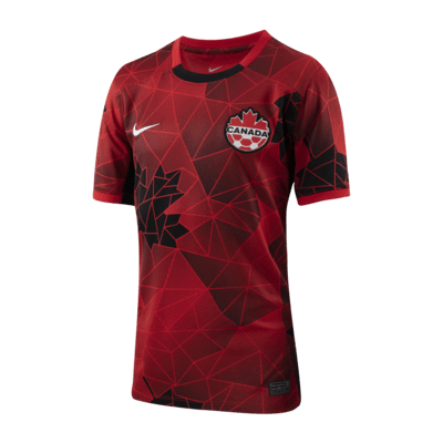 Canada 2023 Stadium Home Big Kids' Nike Dri-FIT Soccer Jersey