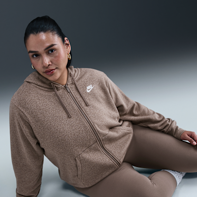 Nike Sportswear Club Fleece Women's Full-Zip Hoodie (Plus Size)