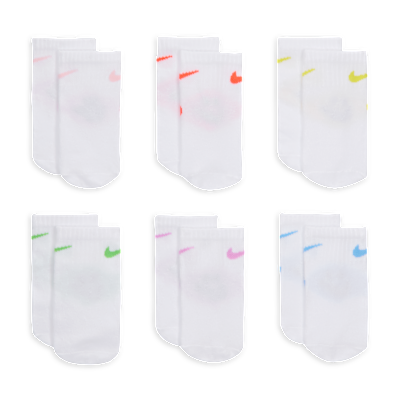 Nike Baby (12-24M) Smiley Ankle Socks (6 Pairs) from Nike - $20