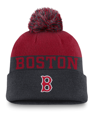 Мужские  Boston Red Sox Rewind Peak Nike MLB Cuffed Pom Beanie