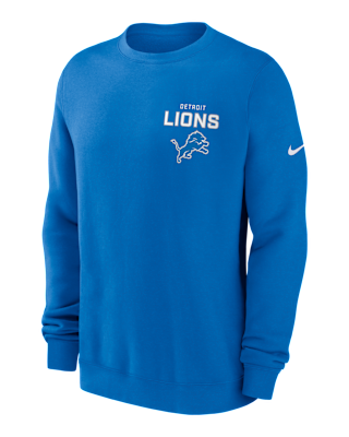 Мужские  Detroit Lions Draw Block Club Nike NFL Pullover Crew
