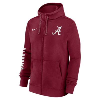 Alabama Crimson Tide Sideline Team Issue Men's Nike College Full-Zip Hoodie