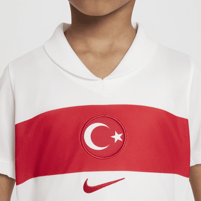 Türkei 2024/25 Stadium Home Nike Replica Fußballtrikot für jüngere Kinder