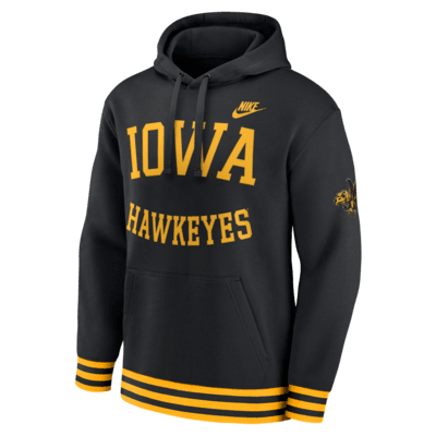 Iowa Hawkeyes Legacy Retro Men’s Nike College Pullover Hoodie