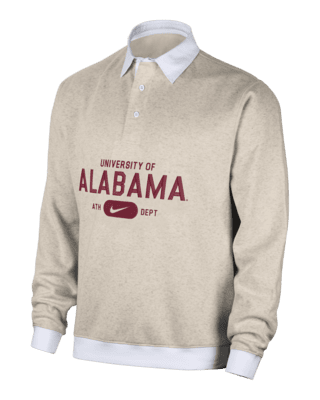 Мужские  Alabama Club Fleece Nike College Long-Sleeve Polo