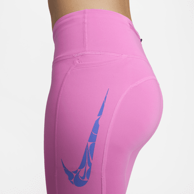 Leggings de correr de tiro medio de 7/8 con bolsillos para mujer Nike Fast