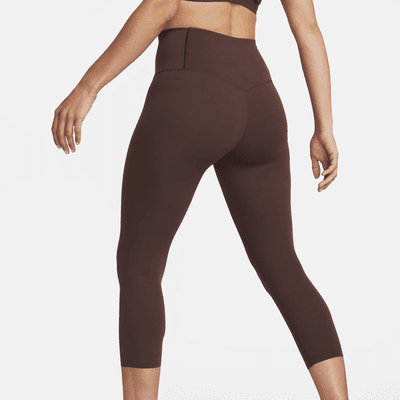 Leggings cropped de tiro alto de sujeción suave para mujer Nike Zenvy