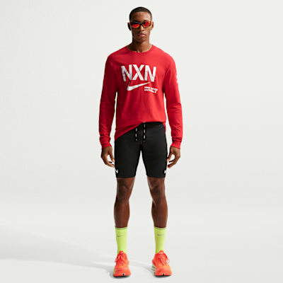 Playera de correr de manga larga para hombre Nike 2025 NXN