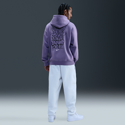 Felpa in fleece con cappuccio Nike Solo Swoosh – Uomo