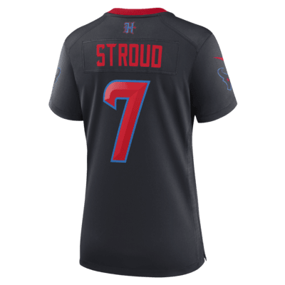 C.J. Jersey de fútbol americano Nike de la NFL Game para mujer Stroud Houston Texans