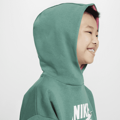 Nike SB Icon Fleece EasyOn Older Kids' Oversized Pullover Hoodie