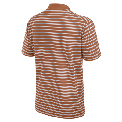 Polo universitario Nike Dri-FIT para hombre Texas Longhorns Primetime Victory Striped