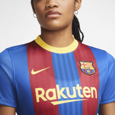 Camiseta de fútbol para mujer Stadium del FC Barcelona 2020/21. Nike.com