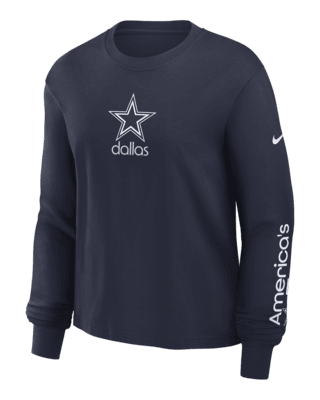 Женская футболка Dallas Cowboys Boxy Nike NFL Long-Sleeve