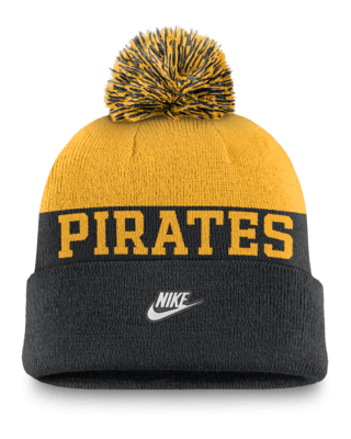 Мужские  Pittsburgh Pirates Rewind Peak Nike MLB Cuffed Pom Beanie