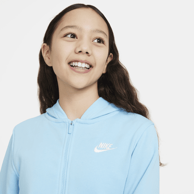 Nike Club Fleece Big Kids' French Terry Full-Zip Hoodie