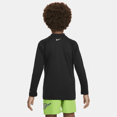 Playera de manga larga Hydroguard para niño talla pequeña Nike Swim