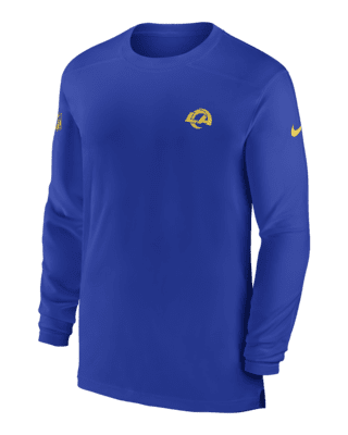 Nike Men's Sideline Coach (NFL Los Angeles Rams) Short-Sleeve Jacket in Blue, Size: 3XL | 00M44NP95-0BM