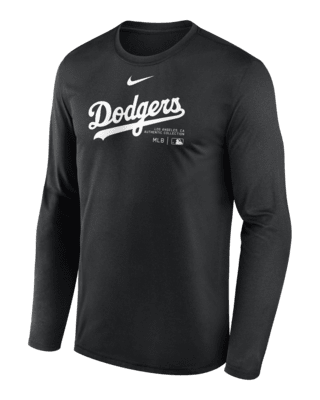 Мужская футболка Los Angeles Dodgers Authentic Collection Practice Nike Dri-FIT MLB Long-Sleeve