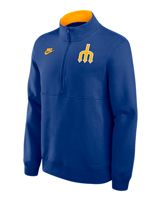 Мужские  Seattle Mariners Cooperstown Nike MLB 1/2-Zip Crew