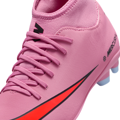 Tacos de fútbol para terrenos múltiples de corte high para niños de preescolar y grandes Nike Jr. Mercurial Superfly 10 Club
