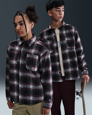 Детские  Nike SB Big Kids' Long-Sleeve Button Down Shirt