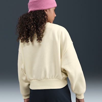 Nike Sportswear Club Fleece Girls' Boxy Crew-Neck Sweatshirt