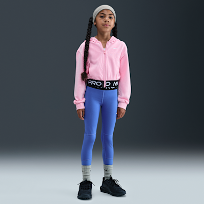 Felpa con cappuccio e zip a tutta lunghezza Dri-FIT Nike Pro Fleece – Ragazza