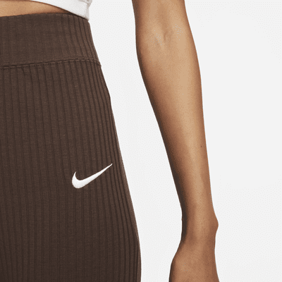 Nike Sportswear Women's High-Waisted Ribbed Jersey Flared Pants