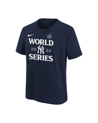 Подростковая футболка New York Yankees 2024 World Series Authentic Collection Big Kids' Nike MLB