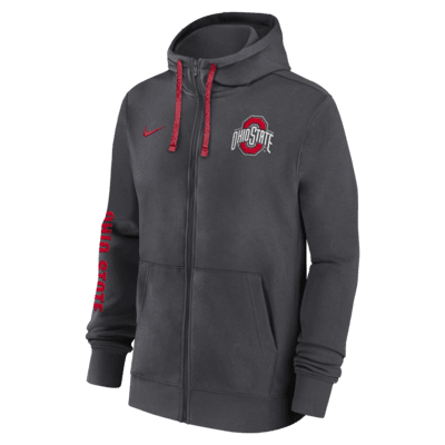 Ohio State Buckeyes Sideline Team Issue Men's Nike College Full-Zip Hoodie