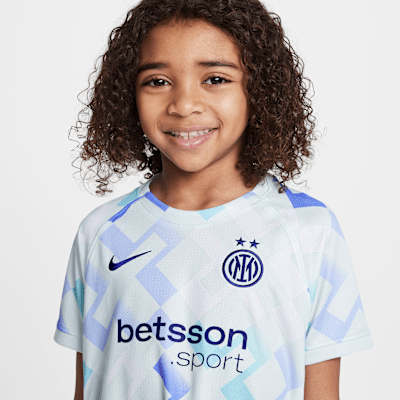 Segunda equipación Stadium Inter de Milán 2025/26 Equipación de tres piezas Replica Nike Football - Niño/a pequeño/a
