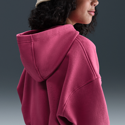 Sudadera con gorro oversized para niña Nike Sportswear Club Fleece