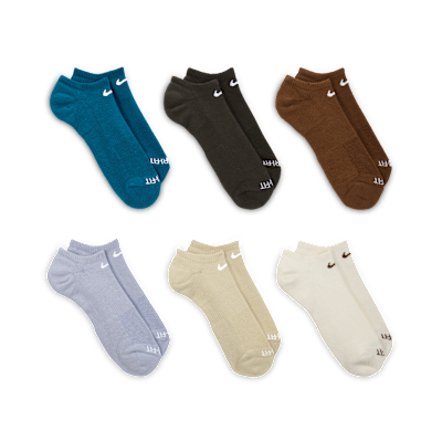 Nike Everyday Plus Cushioned Training No-Show Socks (6 Pairs)