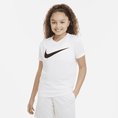 Nike Dri-FIT Training Kids\' Legend (Girls\') Nike T-Shirt. Older ZA V-Neck