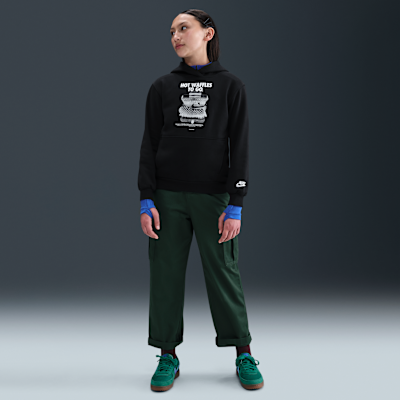Sudadera con gorro para niños talla grande Nike Sportswear Club Fleece