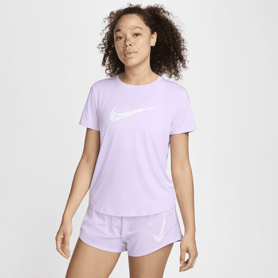 Nike One Swoosh Dri-FIT kortermet løpeoverdel til dame