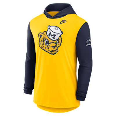 Michigan Campus Legacy Men's Nike Dri-FIT College Long-Sleeve Hooded T-Shirt from Nike - $70