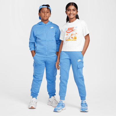 Pants cargo para niños talla grande Nike Sportswear Club Fleece